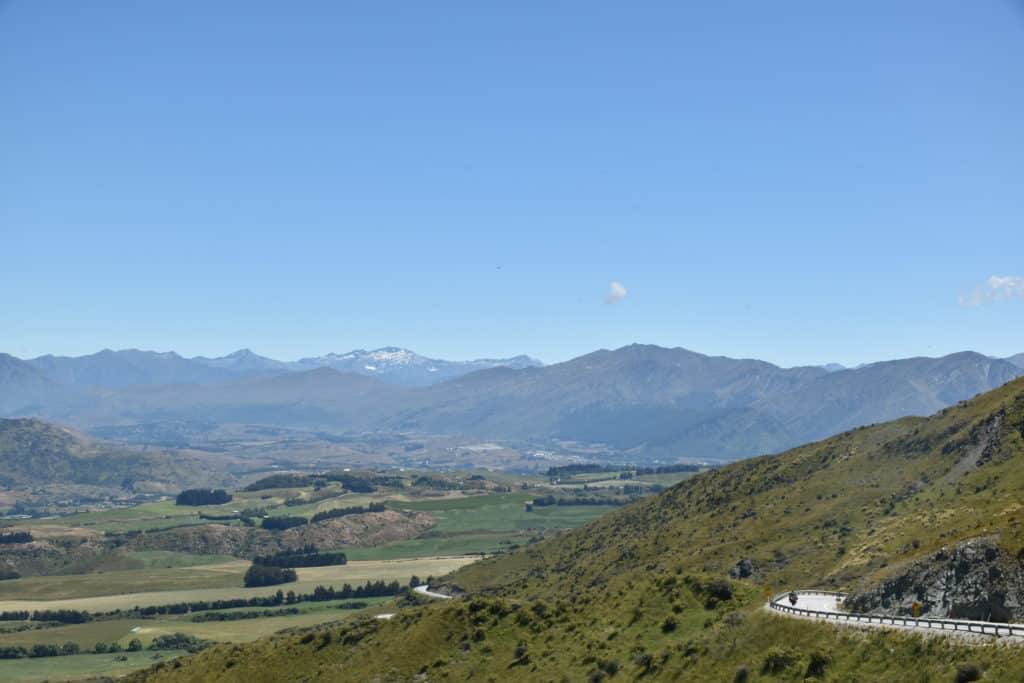 La vue depuis Cardrona Crown Range